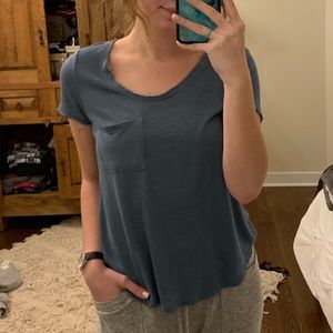 Me to We distressed tee with pocket